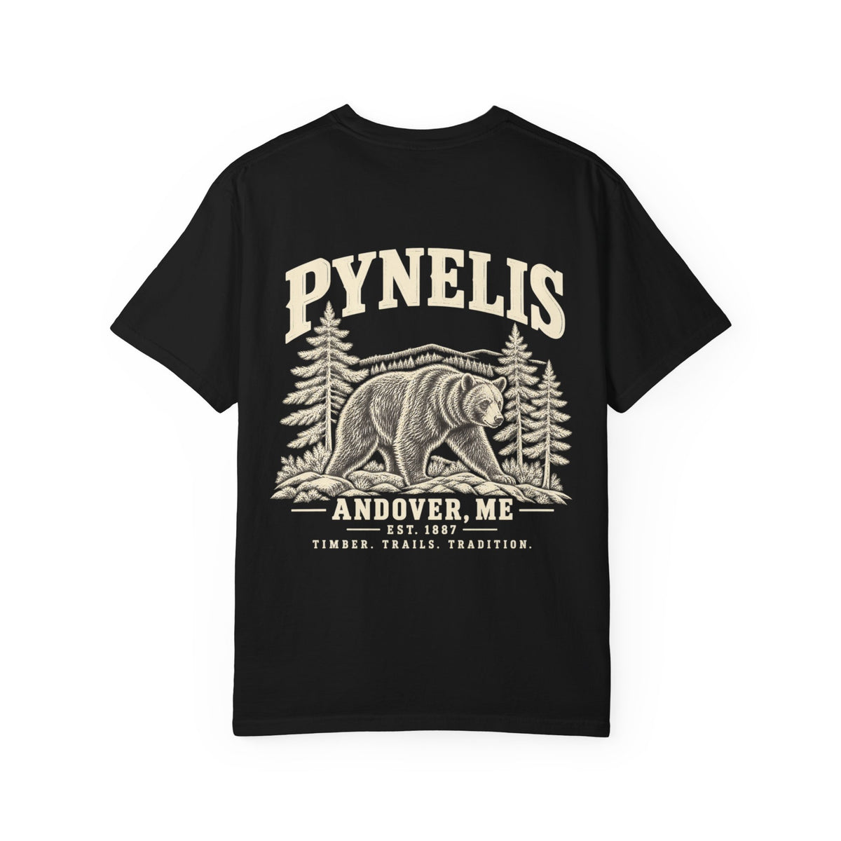 Bear Graphic T-Shirt — Pynelis Forest Vintage Logo