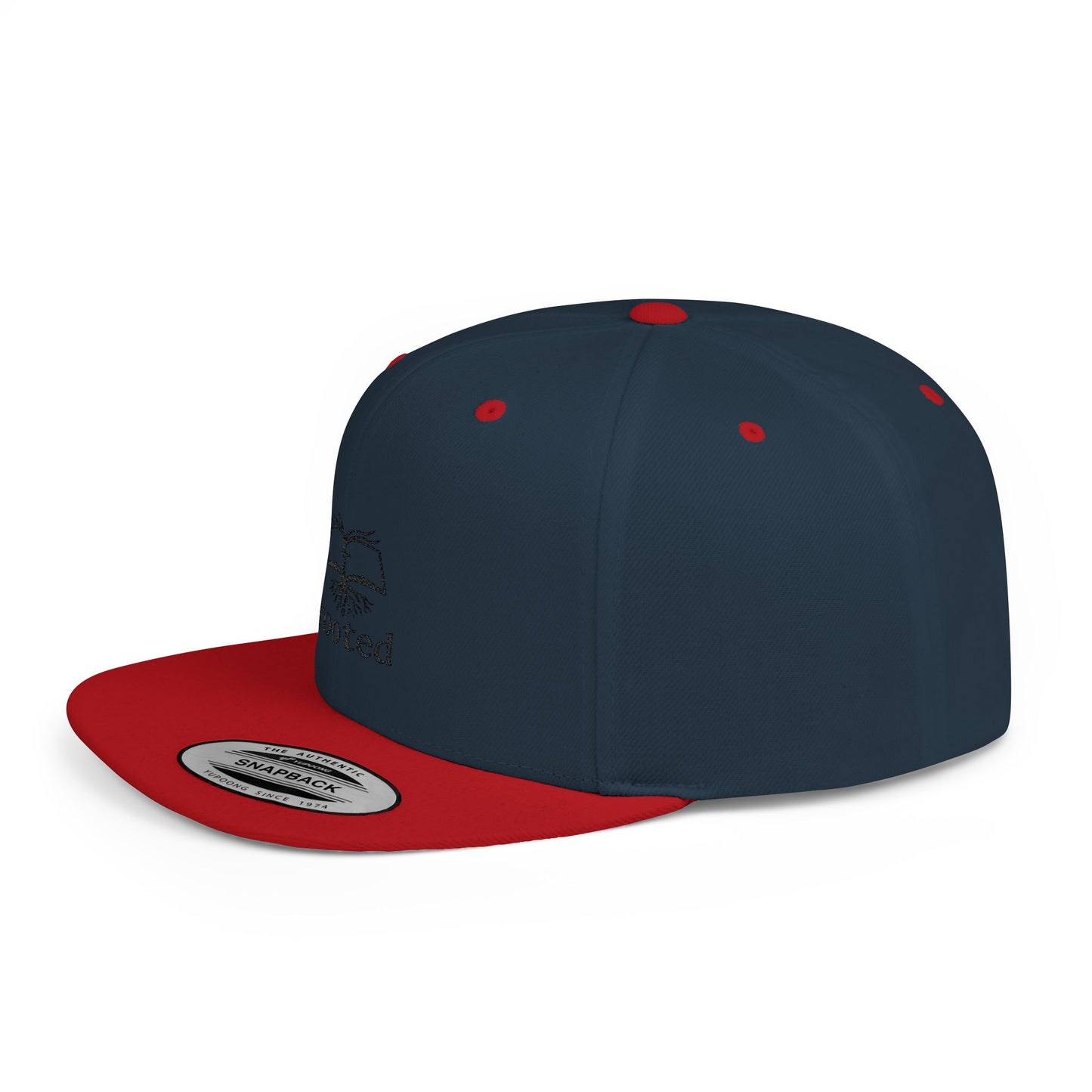Rooted Flat Bill Snapback
