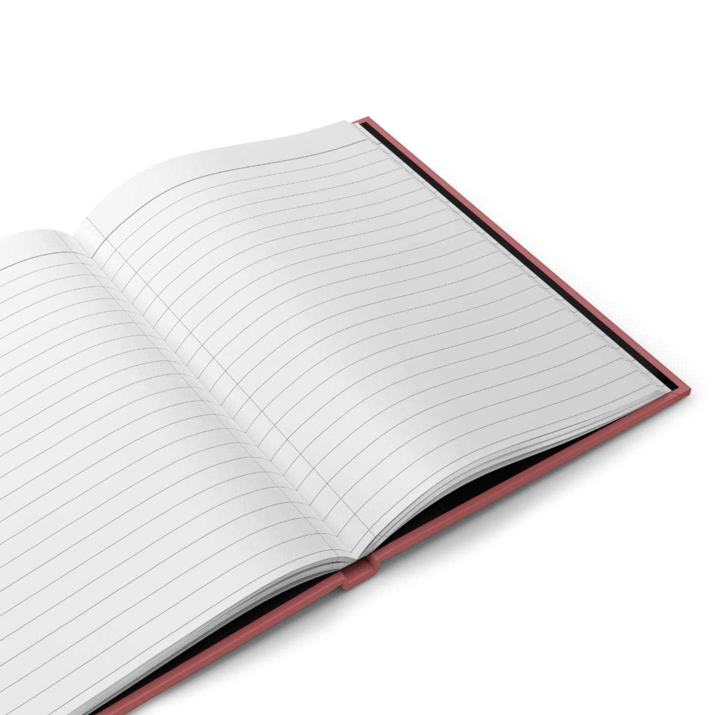 Rooted Hardcover Journal — Matte Inspirational Notebook with Book & Roots Design