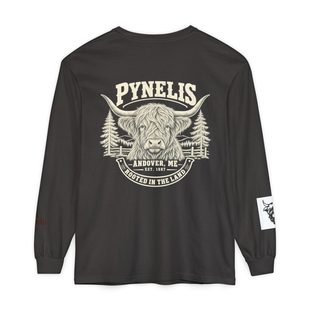 Highland Cow Graphic Long Sleeve Tee