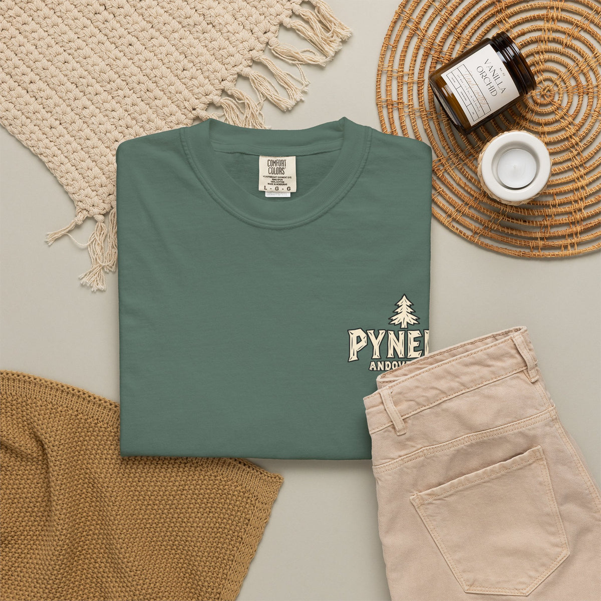 Bear Graphic T-Shirt — Pynelis Forest Vintage Logo