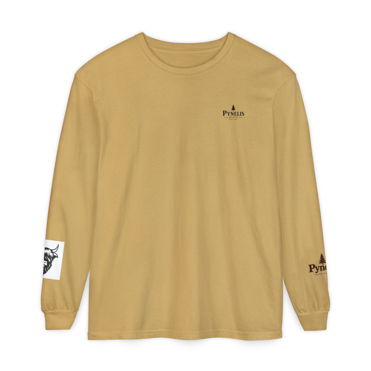 Highland Cow Graphic Long Sleeve Tee