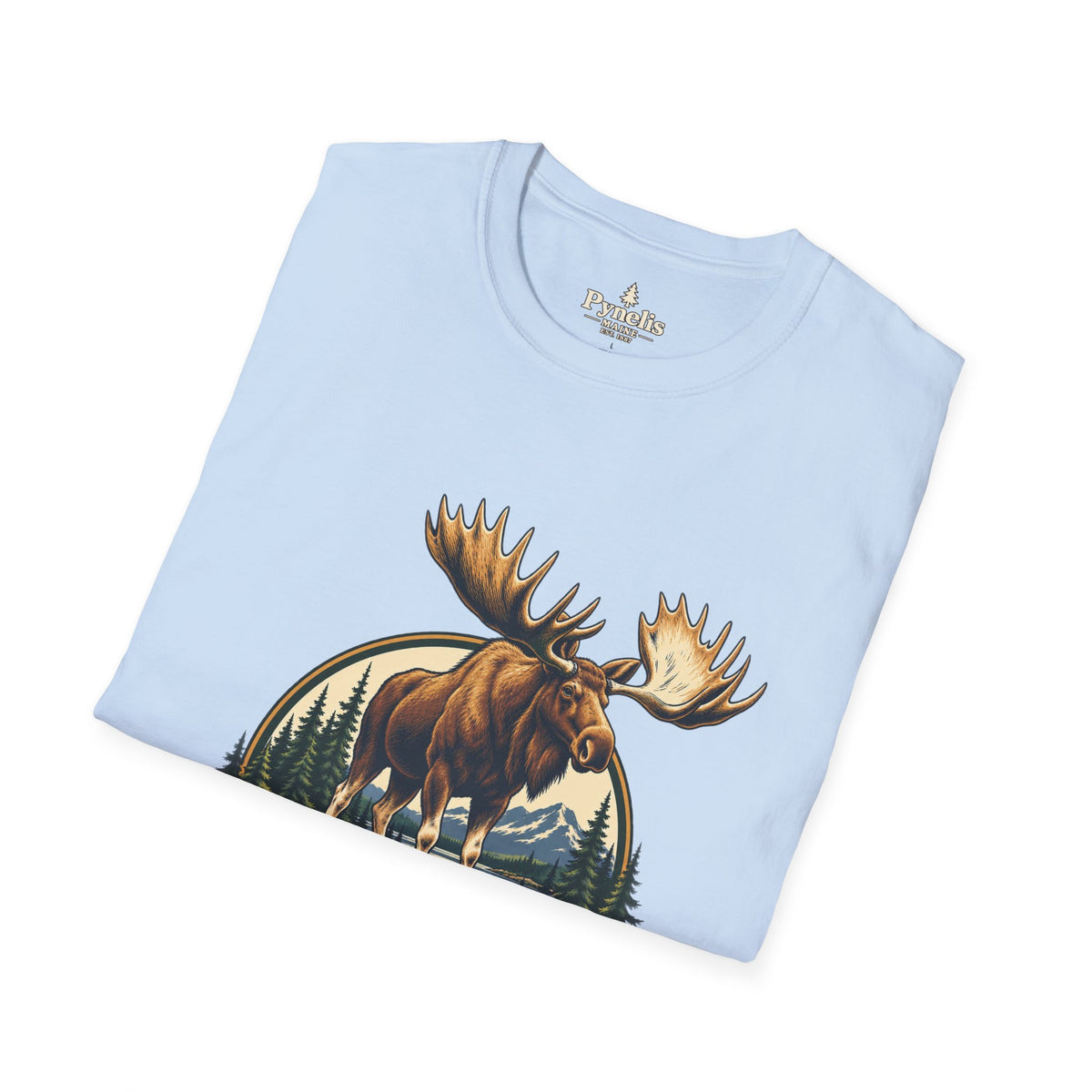 Moose Graphic T-Shirt — "The Neighbors Are Wild" Personalized Cabin Shirt