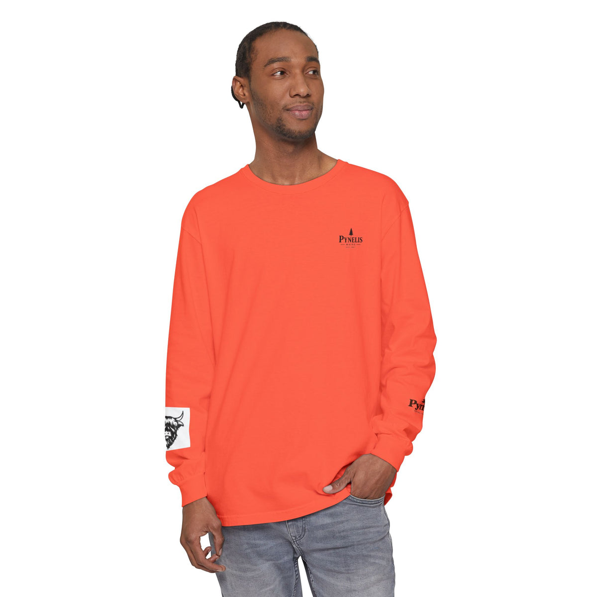 Highland Cow Graphic Long Sleeve Tee
