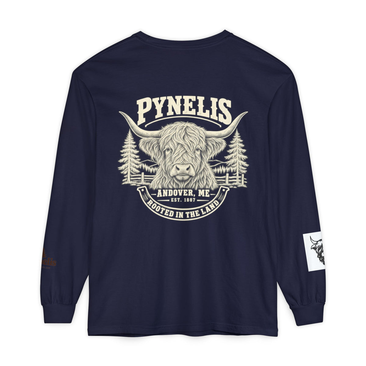 Highland Cow Graphic Long Sleeve Tee