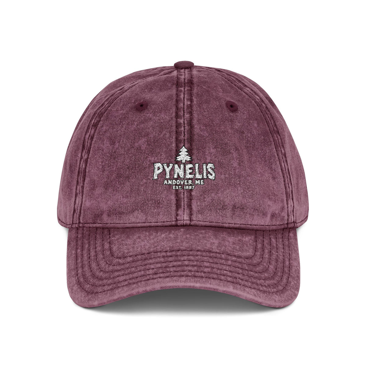 Pynelis Vintage Embroidered Baseball Cap — Retro Washed Cotton Hat