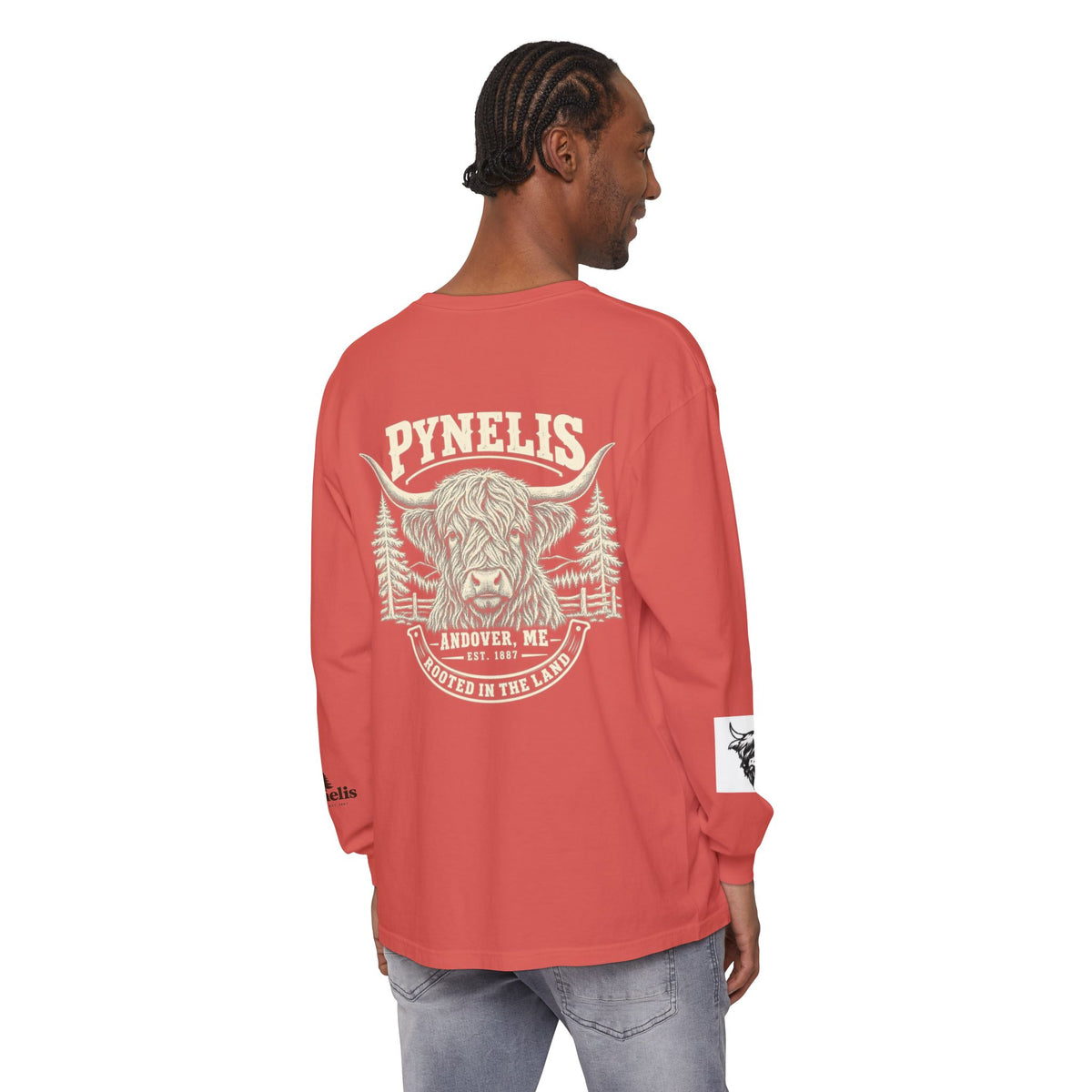 Highland Cow Graphic Long Sleeve Tee