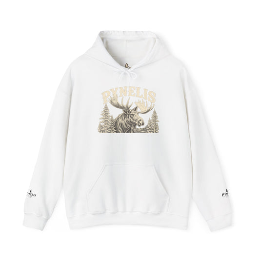 Moose Forest Hoodie — 'Pynelis' Vintage Woodland Pullover
