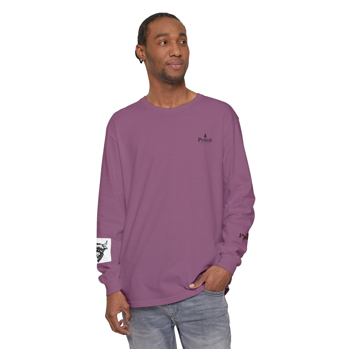 Highland Cow Graphic Long Sleeve Tee