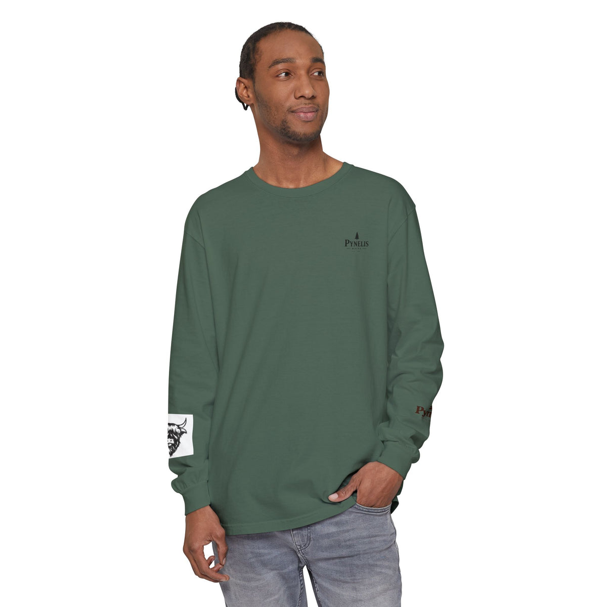 Highland Cow Graphic Long Sleeve Tee