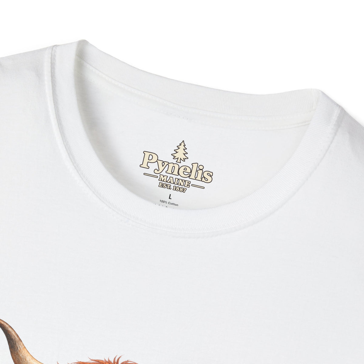 Highland Cow Family T-Shirt — "Pynelis" Floral Farm Animal Tee