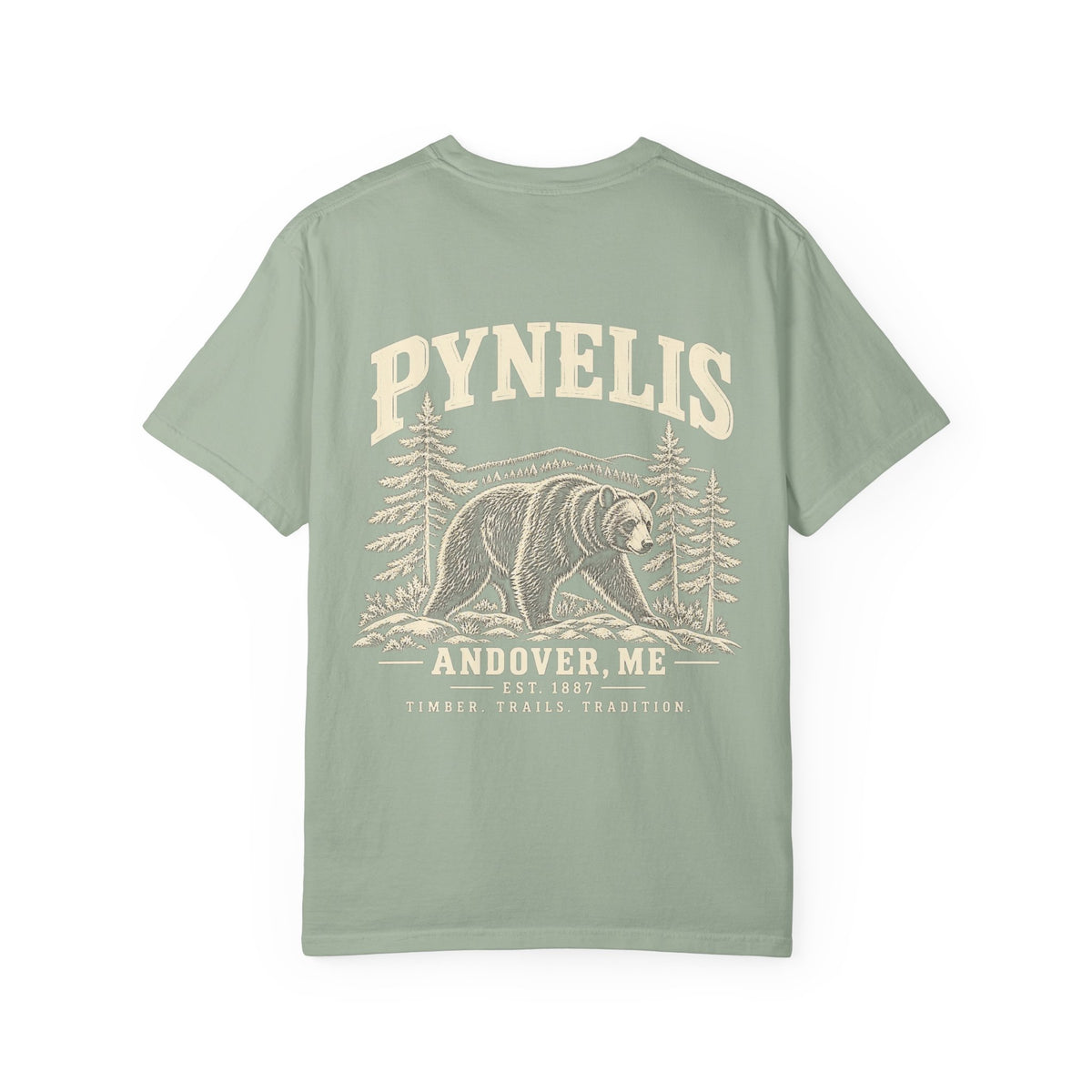 Bear Graphic T-Shirt — Pynelis Forest Vintage Logo