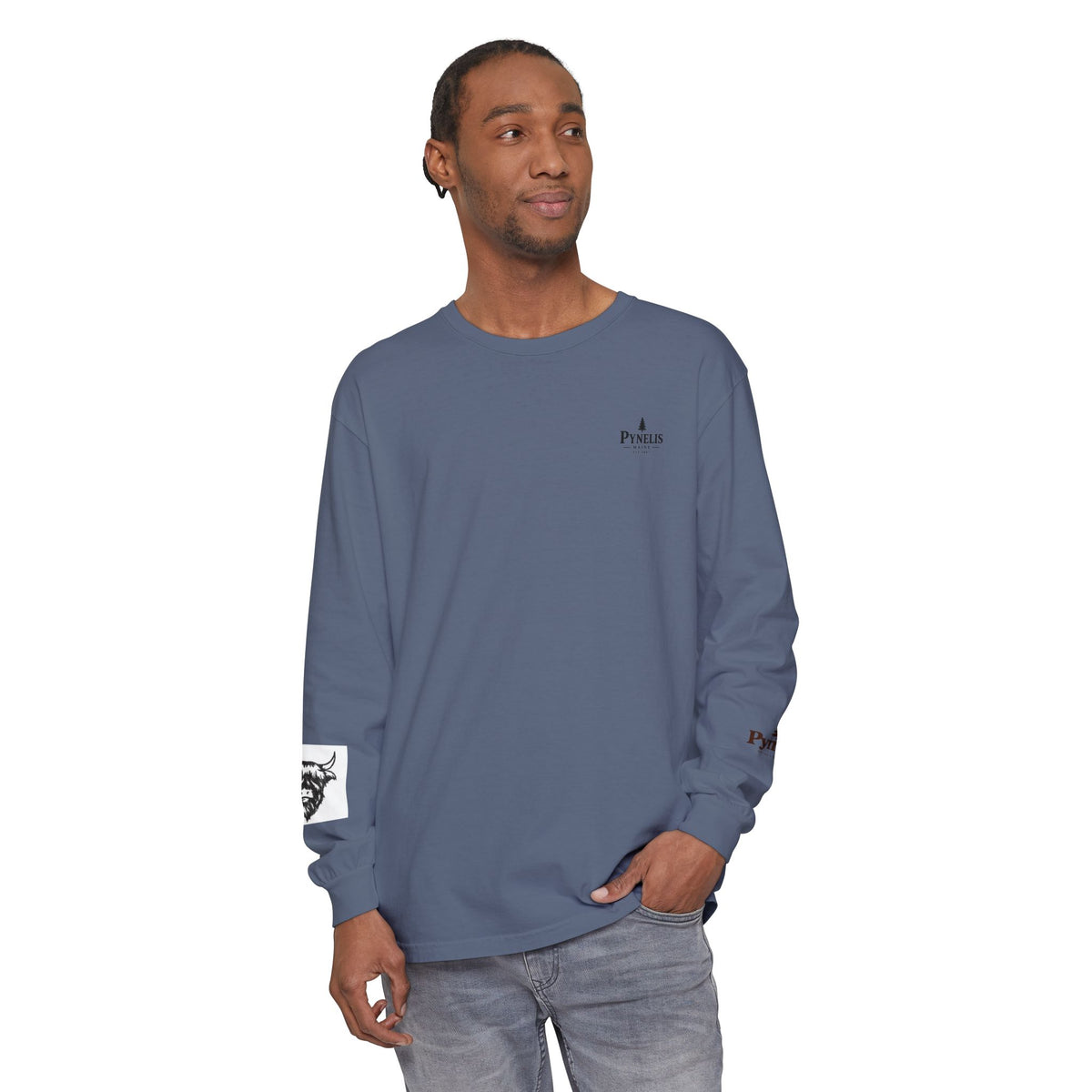 Highland Cow Graphic Long Sleeve Tee