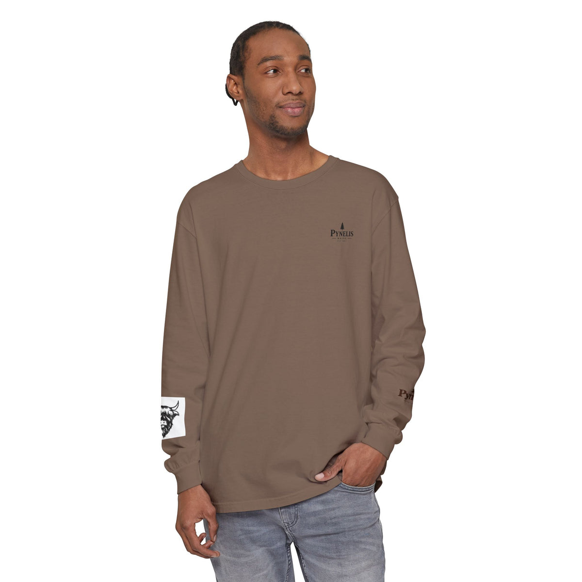 Highland Cow Graphic Long Sleeve Tee