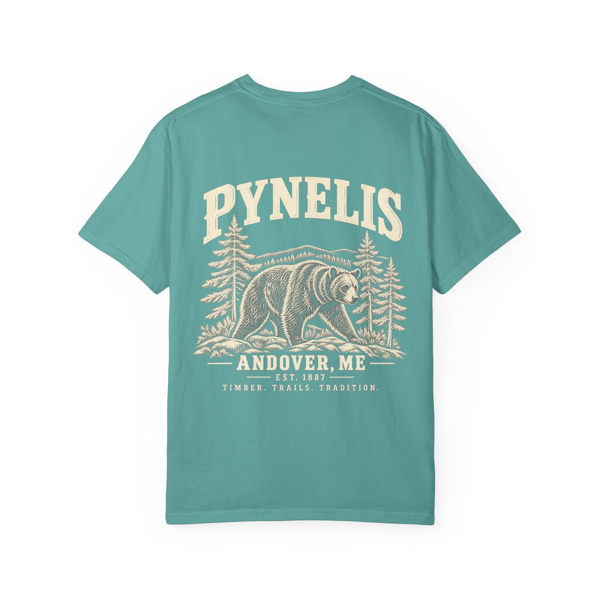 Bear Graphic T-Shirt — Pynelis Forest Vintage Logo