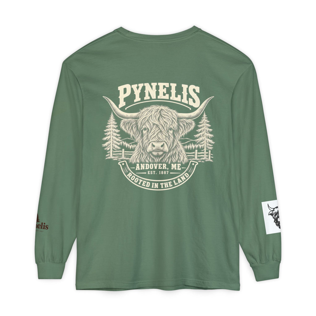 Highland Cow Graphic Long Sleeve Tee