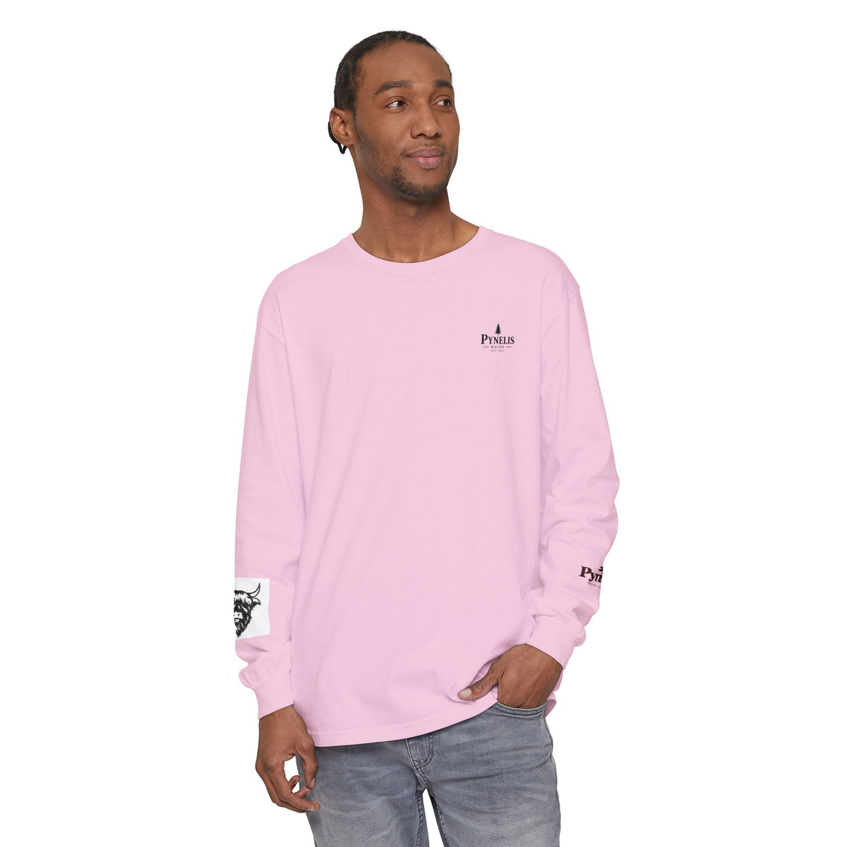 Highland Cow Graphic Long Sleeve Tee