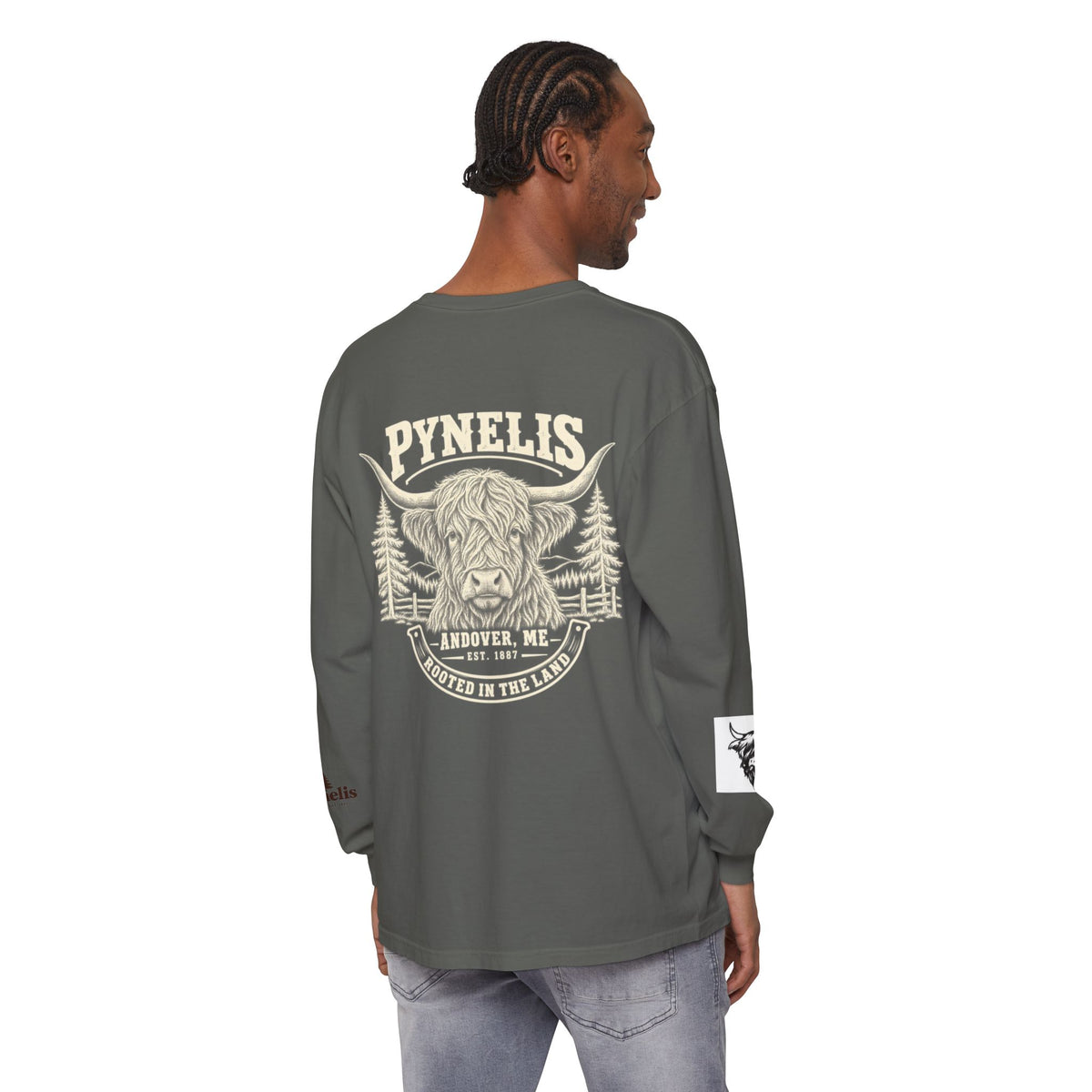 Highland Cow Graphic Long Sleeve Tee