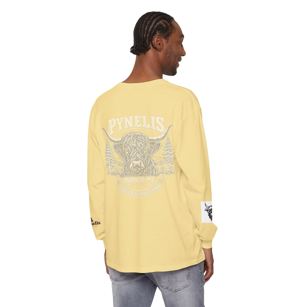 Highland Cow Graphic Long Sleeve Tee