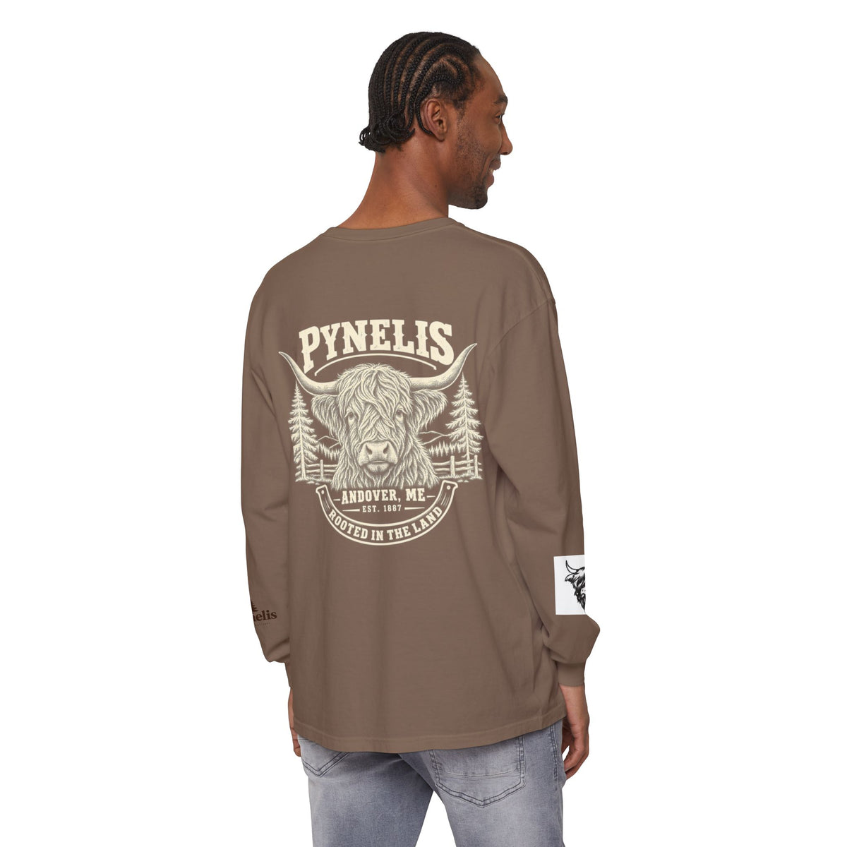 Highland Cow Graphic Long Sleeve Tee