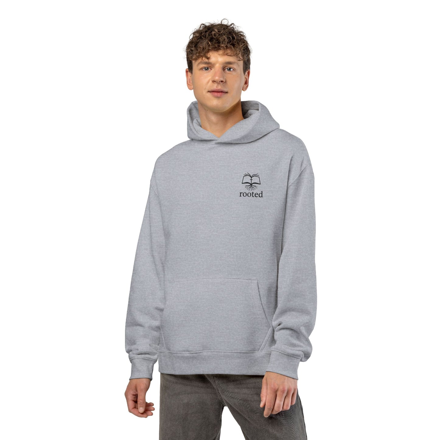 Rooted Minimal Hoodie — Small Tree Logo Casual Pullover