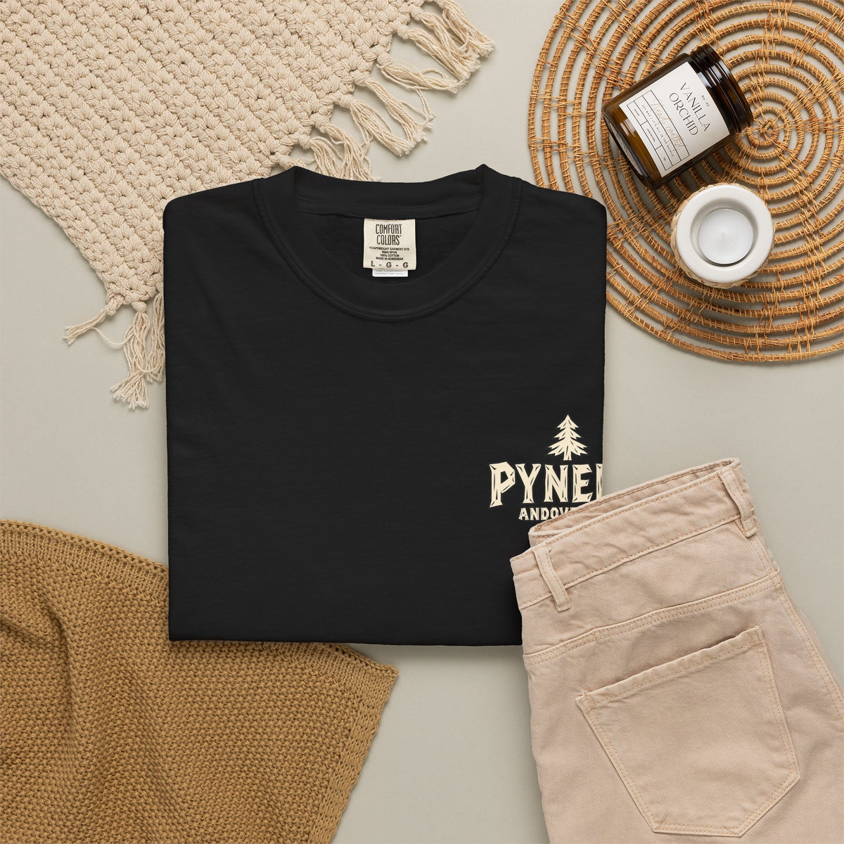 Bear Graphic T-Shirt — Pynelis Forest Vintage Logo