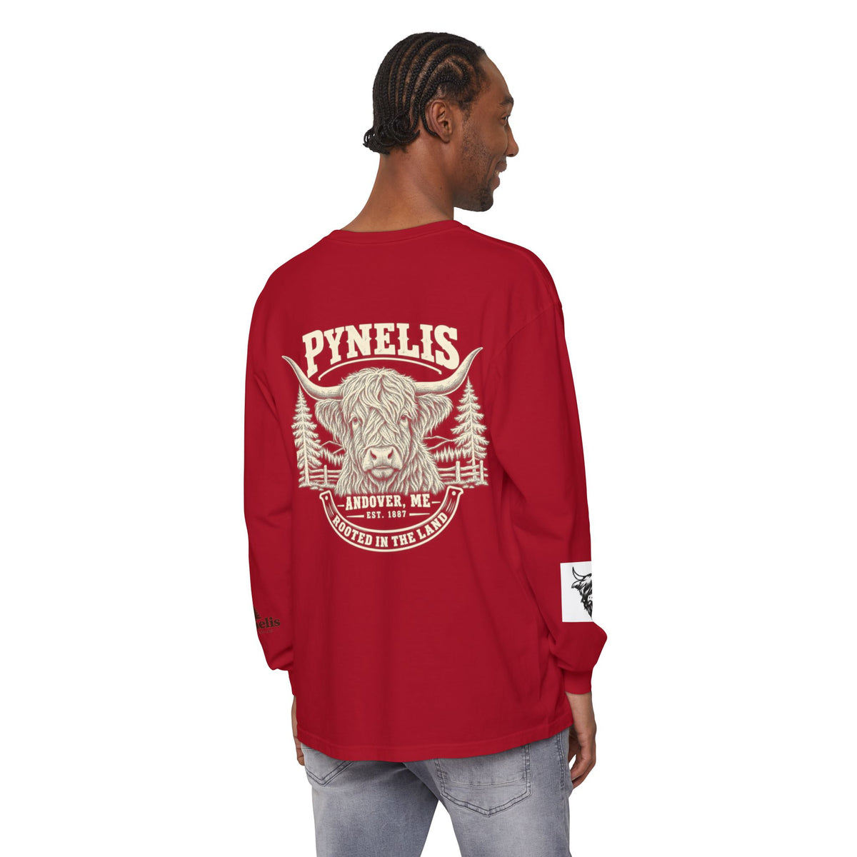 Highland Cow Graphic Long Sleeve Tee