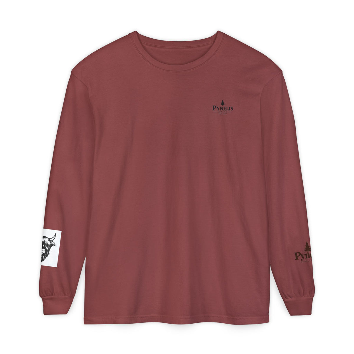 Highland Cow Graphic Long Sleeve Tee
