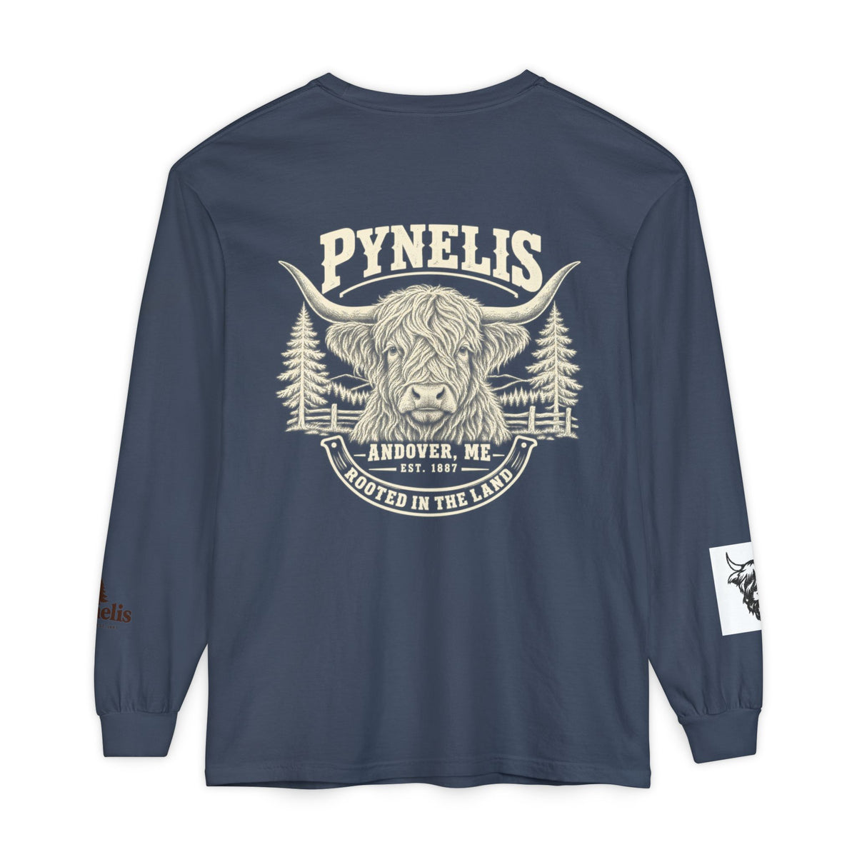 Highland Cow Graphic Long Sleeve Tee