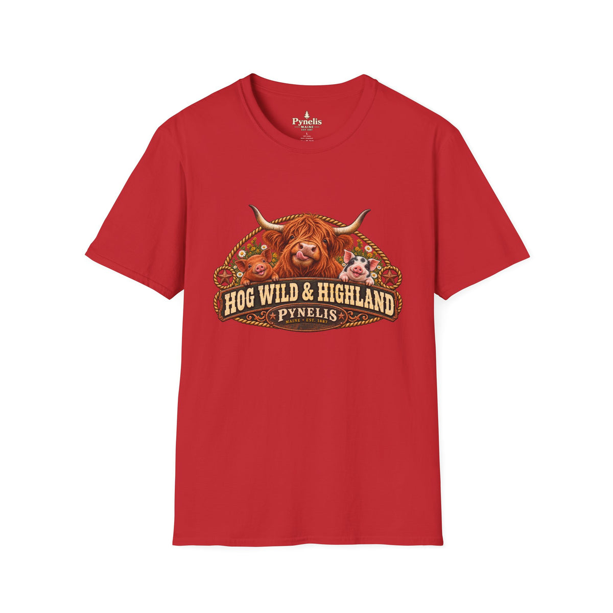 Highland Cow 'Hog Wild & Highland' T-Shirt