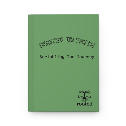 Rooted in Faith Hardcover Journal — "Scribbling the Journey" Inspirational Prayer Notebook