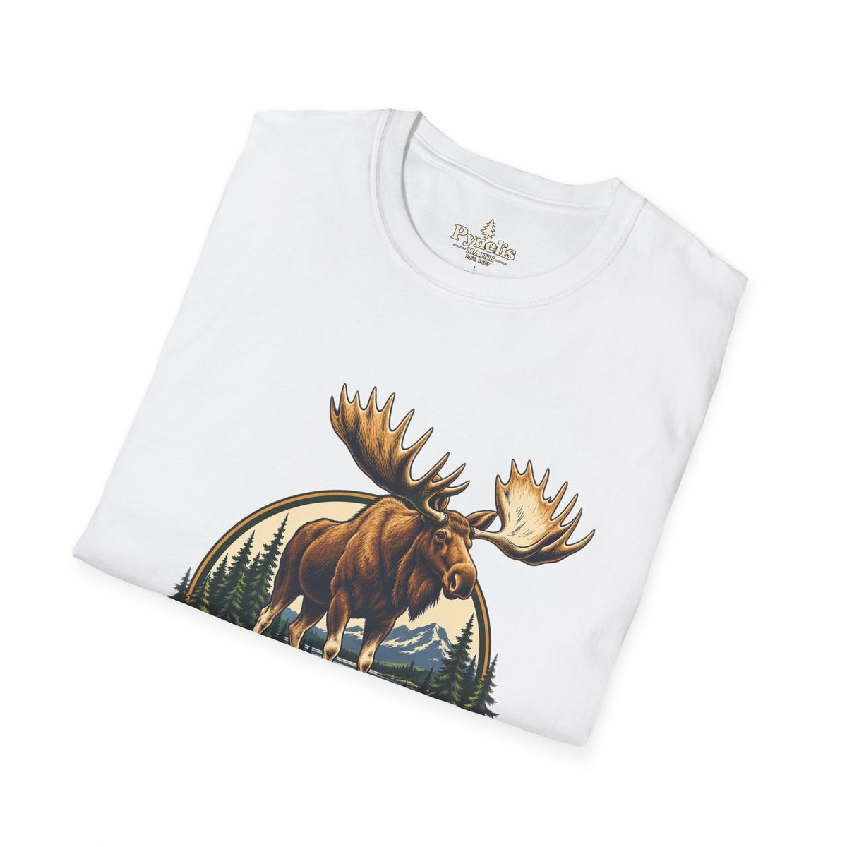 Moose Graphic T-Shirt — "The Neighbors Are Wild" Personalized Cabin Shirt