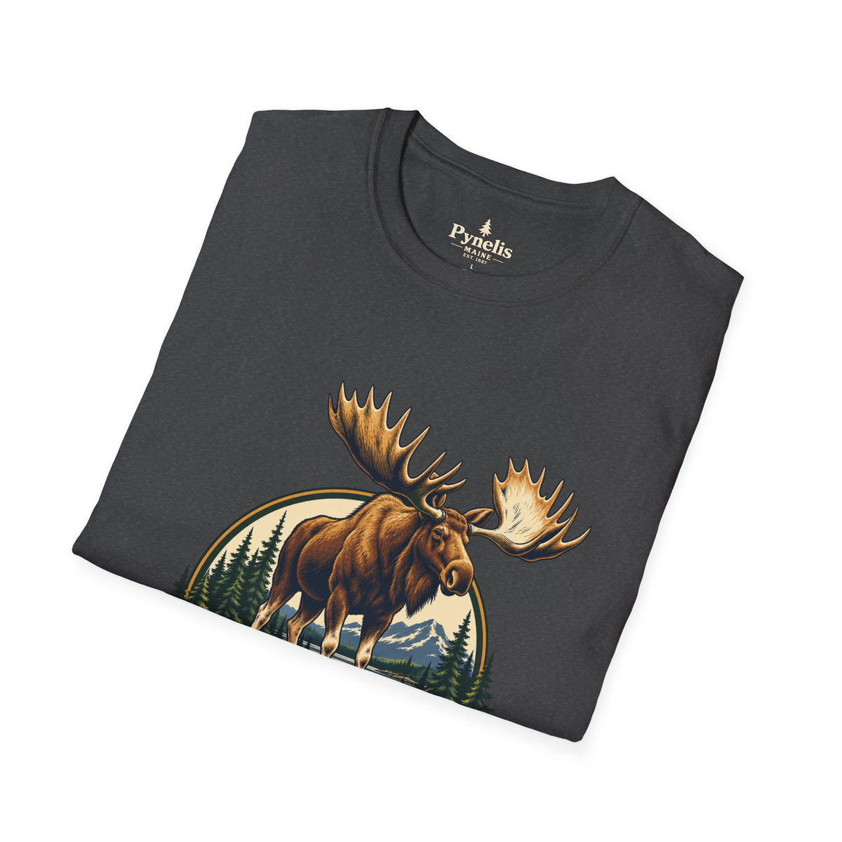 Moose Graphic T-Shirt — "The Neighbors Are Wild" Personalized Cabin Shirt