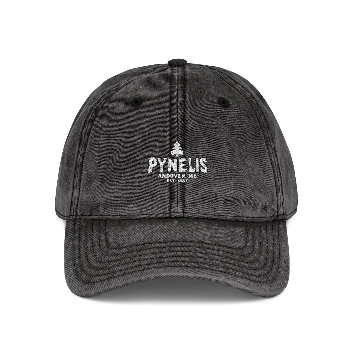 Pynelis Vintage Embroidered Baseball Cap — Retro Washed Cotton Hat