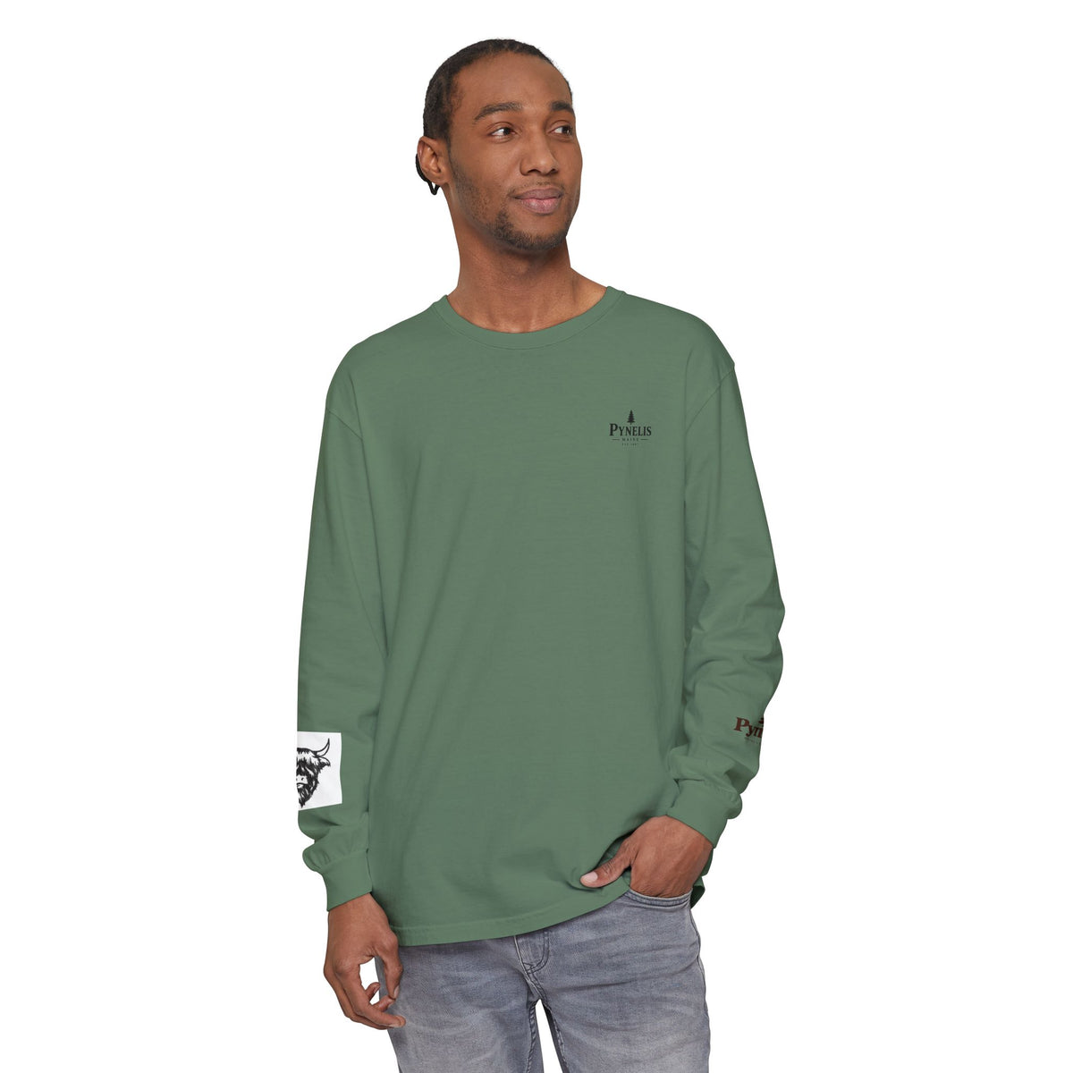 Highland Cow Graphic Long Sleeve Tee