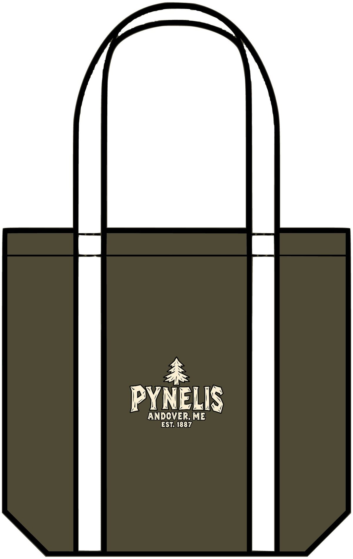 Pynelis Cabin Logo Two-Tone Tote Bag