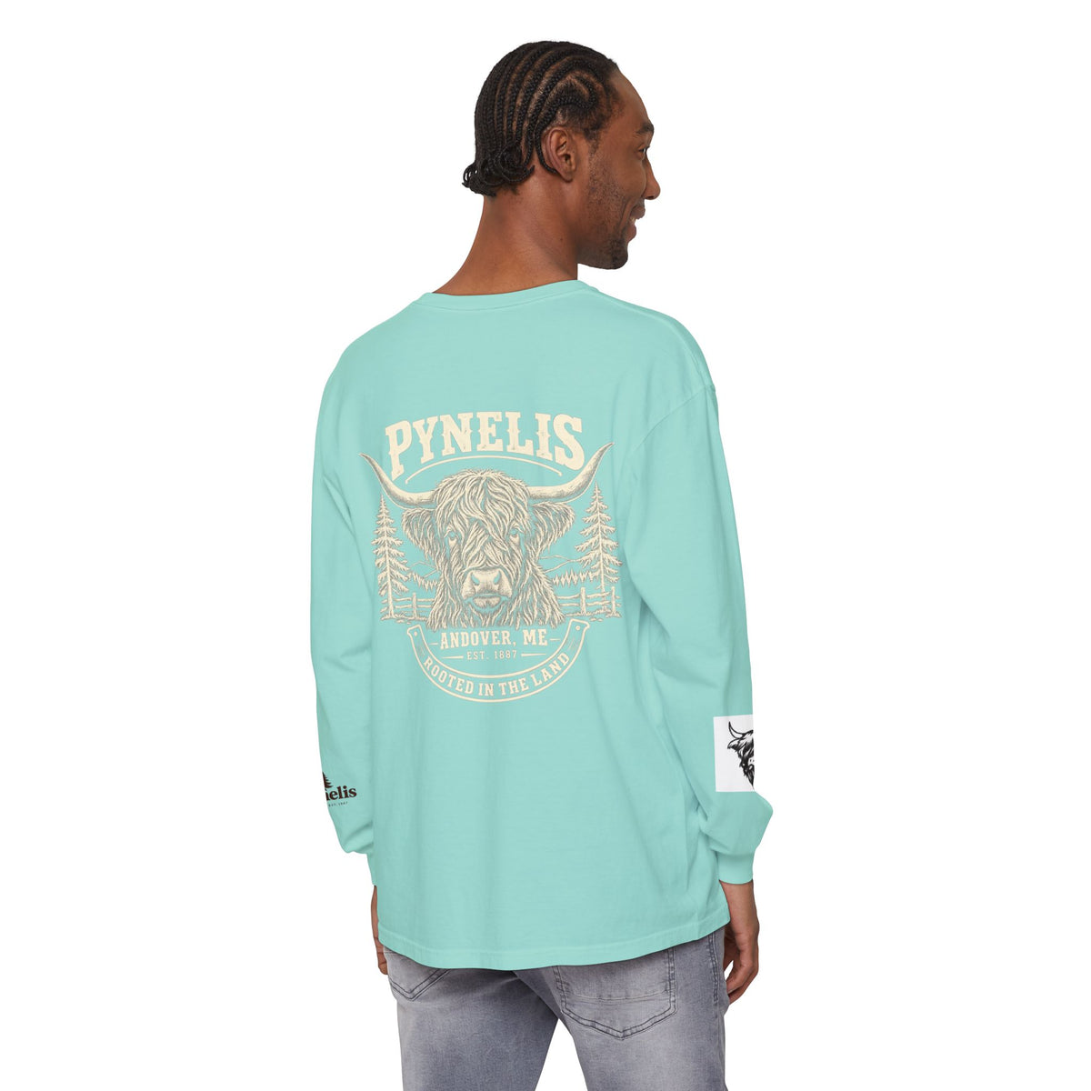 Highland Cow Graphic Long Sleeve Tee