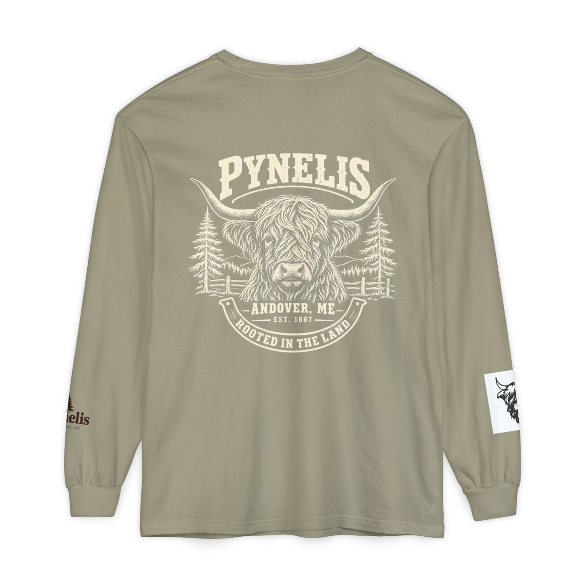 Highland Cow Graphic Long Sleeve Tee