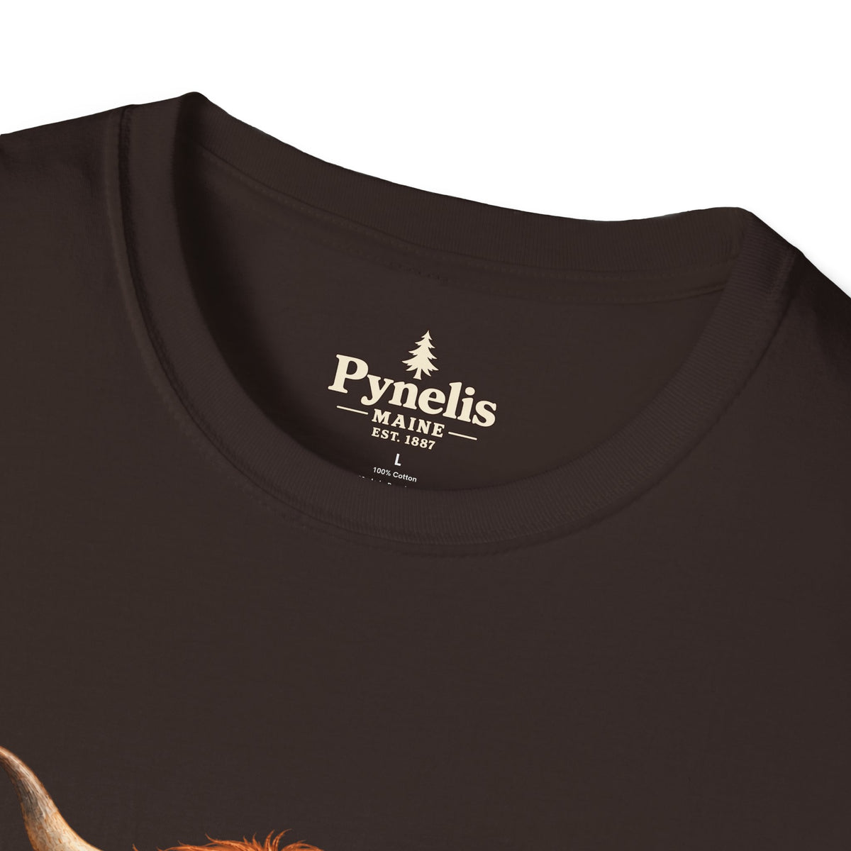 Highland Cow Family T-Shirt — "Pynelis" Floral Farm Animal Tee