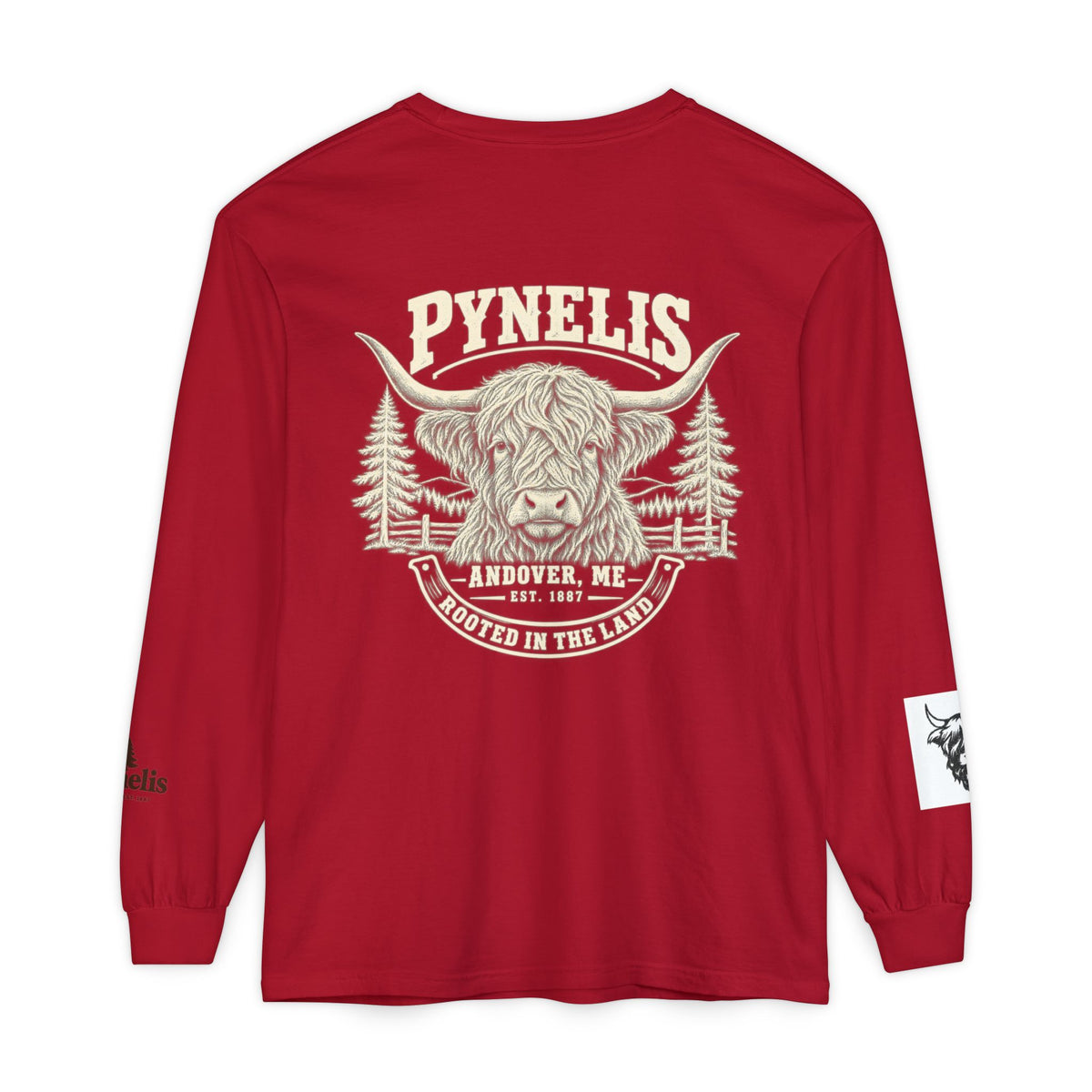 Highland Cow Graphic Long Sleeve Tee