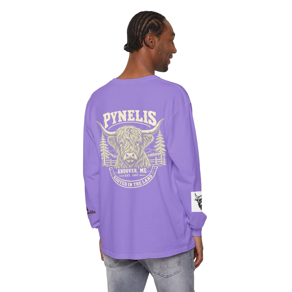 Highland Cow Graphic Long Sleeve Tee