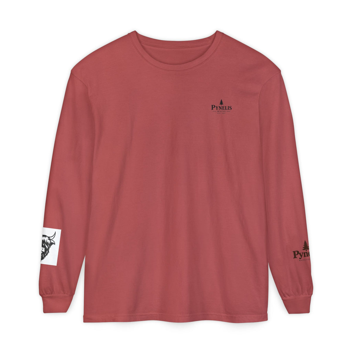 Highland Cow Graphic Long Sleeve Tee