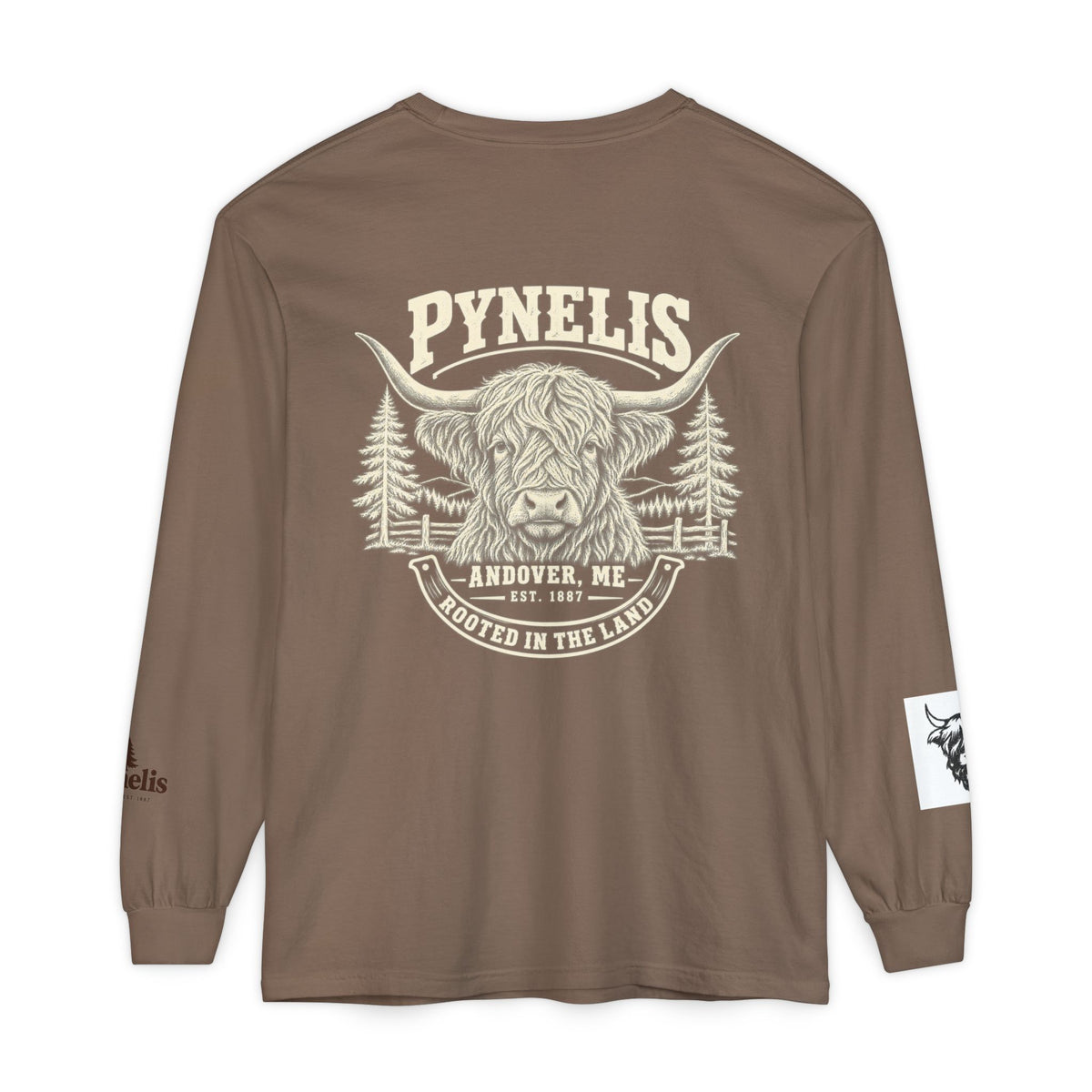 Highland Cow Graphic Long Sleeve Tee