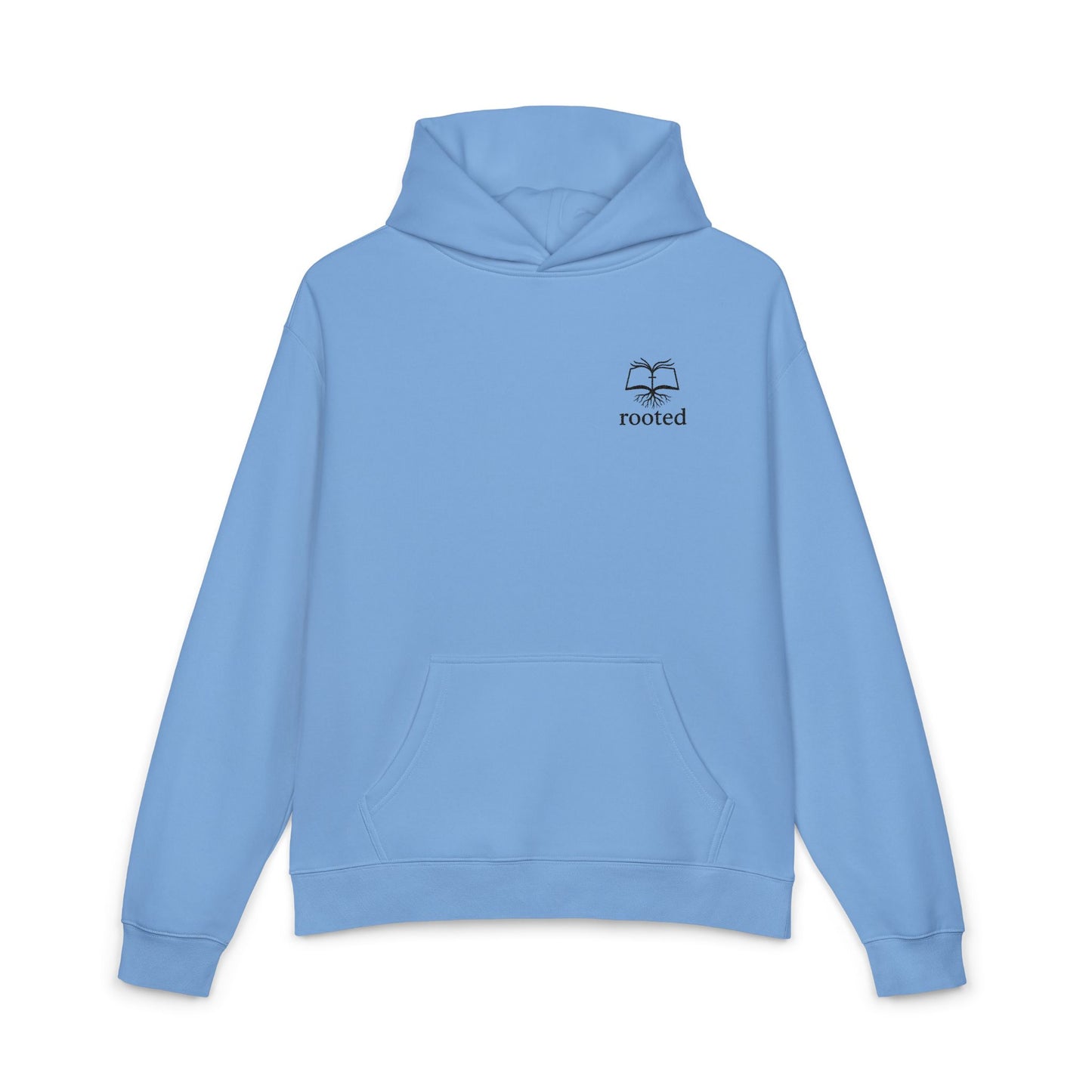 Rooted Minimal Hoodie — Small Tree Logo Casual Pullover