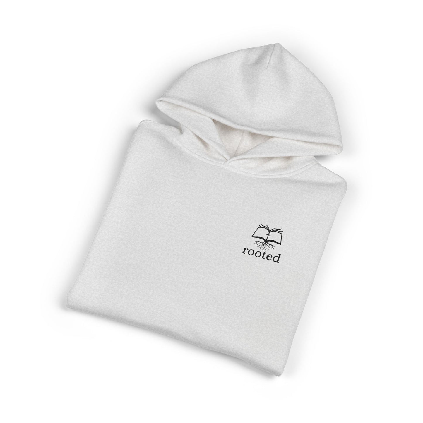 Rooted Minimal Hoodie — Small Tree Logo Casual Pullover