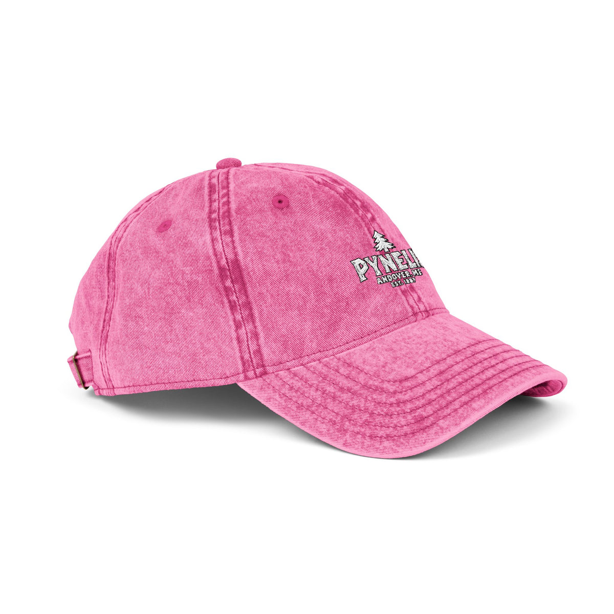 Pynelis Vintage Embroidered Baseball Cap — Retro Washed Cotton Hat