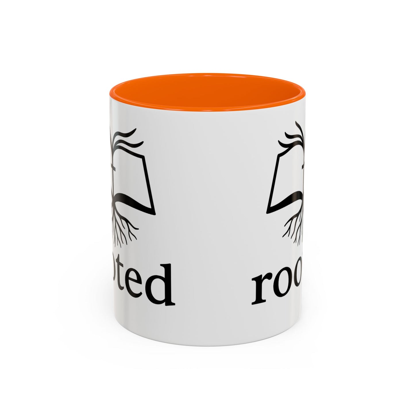 Rooted in Christ Accent Coffee Mug — 'Rooted' Logo (11/15 oz)