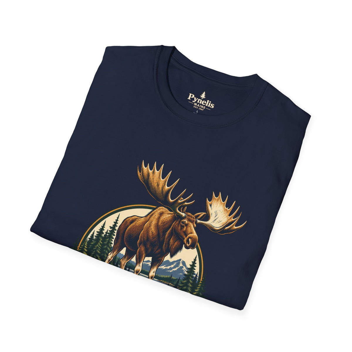 Moose Graphic T-Shirt — "The Neighbors Are Wild" Personalized Cabin Shirt
