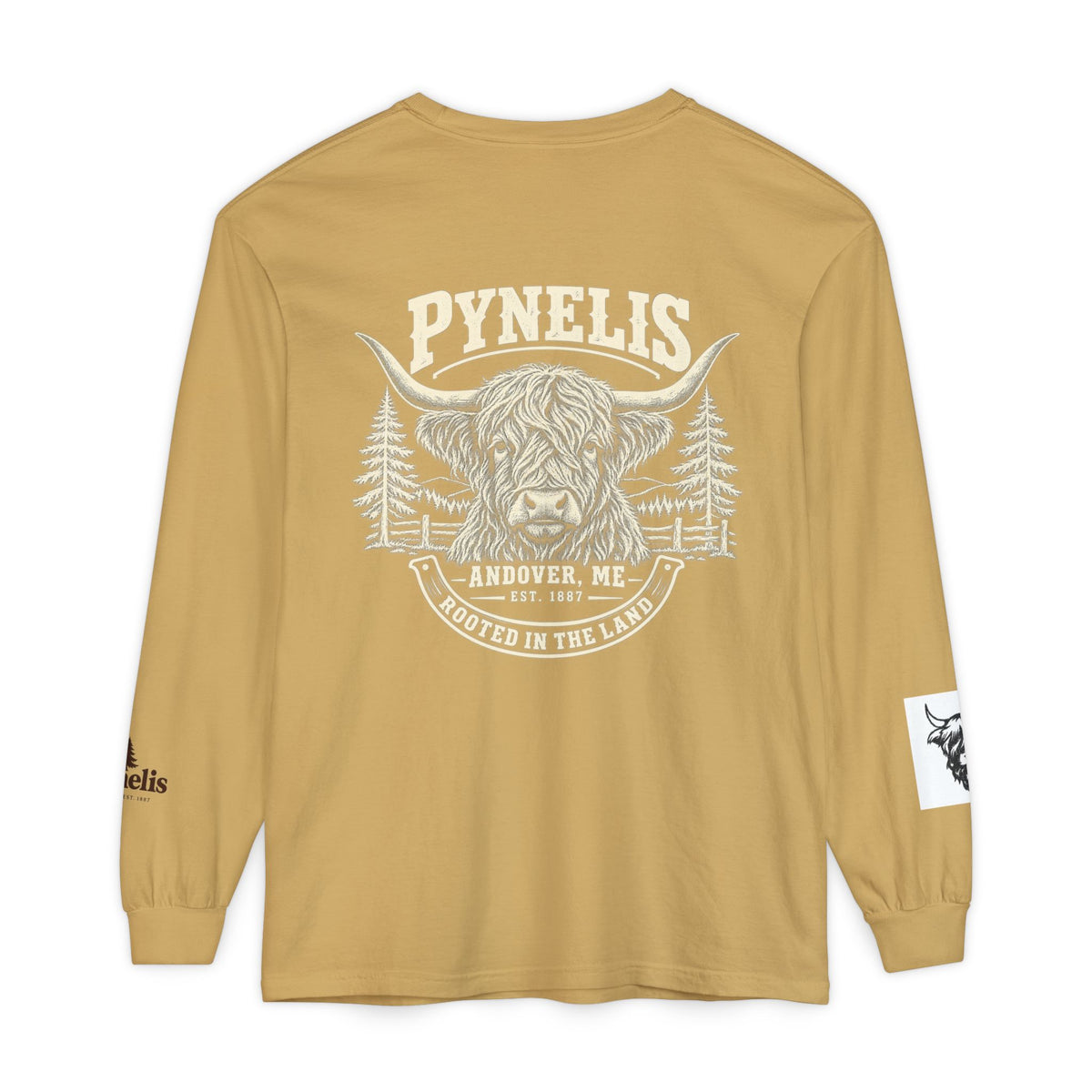 Highland Cow Graphic Long Sleeve Tee