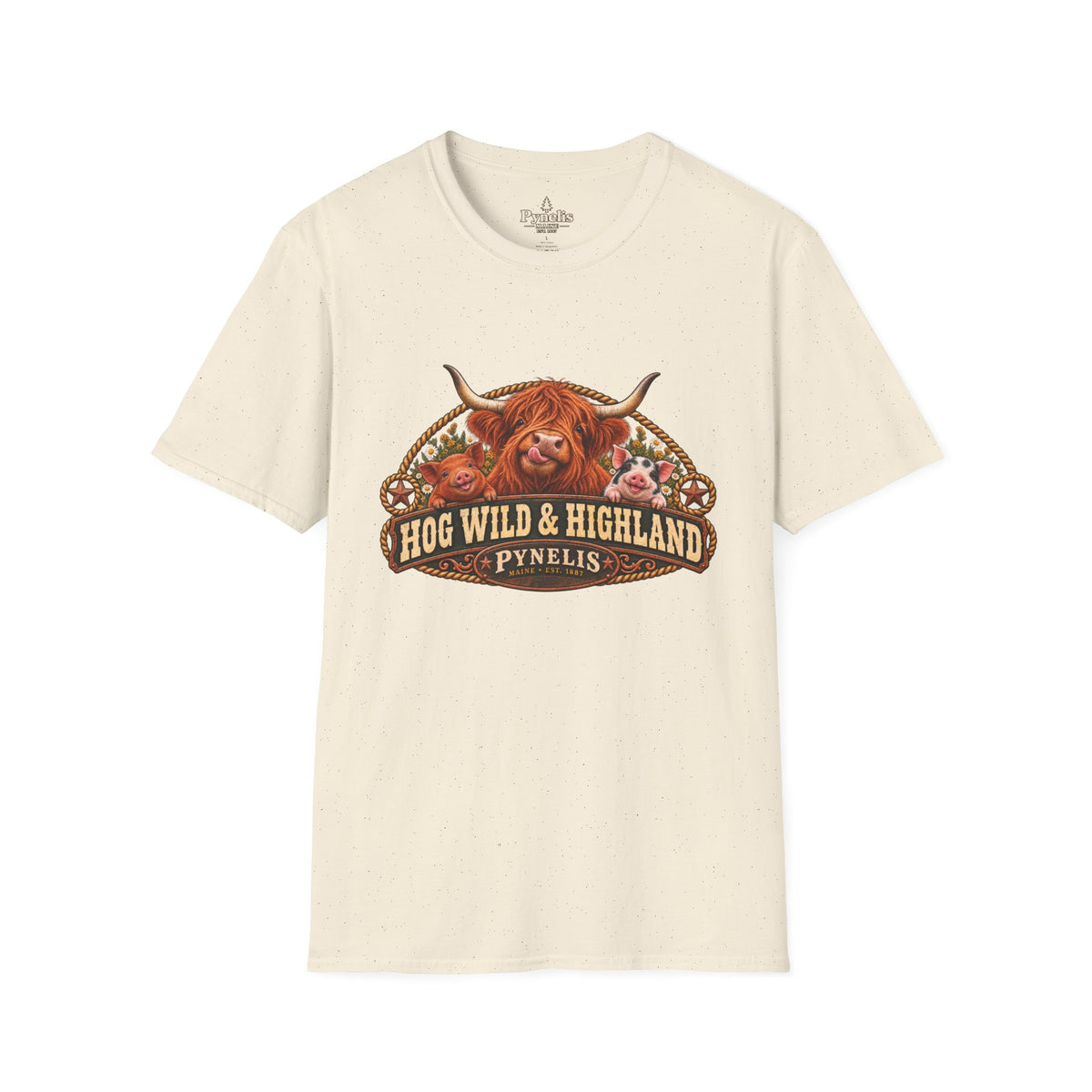 Highland Cow 'Hog Wild & Highland' T-Shirt